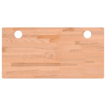 Vidaxl Mizna plošča 100x50x4 cm trdna bukovina