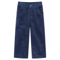 Greatstore Otroške hlače žamet mornarsko modra 92