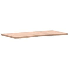 Vidaxl Mizna plošča 100x(45-50)x2,5 cm trdna bukovina