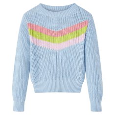 shumee Otroški pulover pleten moder 140