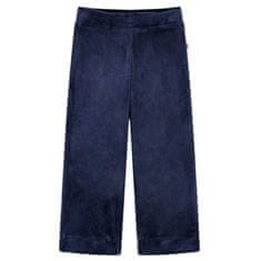 Greatstore Otroške hlače žamet temno modra 92