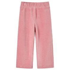 shumee Otroške hlače žamet svetlo roza 92