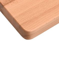 Vidaxl Mizna plošča 110x(55-60)x2,5 cm trdna bukovina