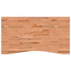 Vidaxl Mizna plošča 110x(55-60)x2,5 cm trdna bukovina