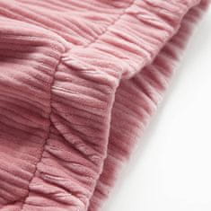 Vidaxl Otroške hlače rebrasti žamet svetlo roza 104