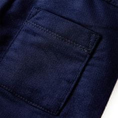 Vidaxl Otroške hlače temno mornarsko modra 116