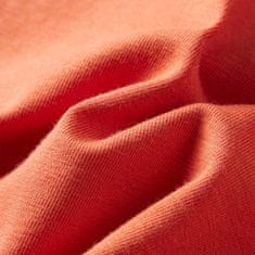 Vidaxl Otroška majica z dolgimi rokavi žgano oranžna 140