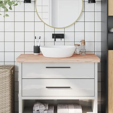 Vidaxl vidaXL Kopalniški pult 100x50x4 cm masiven bukov les