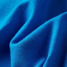 Greatstore Otroška majica z dolgimi rokavi kobaltno modra 104