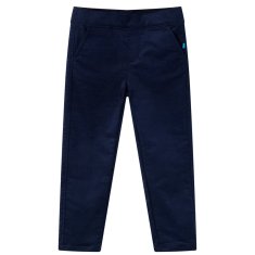 Vidaxl Otroške hlače temno mornarsko modra 104