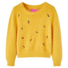 shumee Otroški pulover pleten oker 116