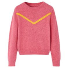 shumee Otroški pulover pleten starinsko roza 104