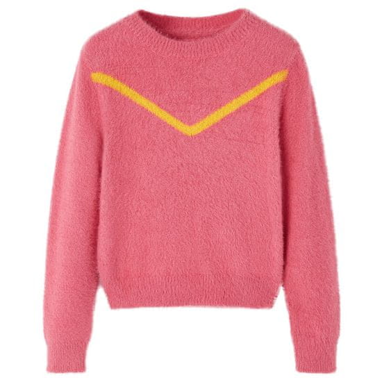 Greatstore Otroški pulover pleten starinsko roza 104
