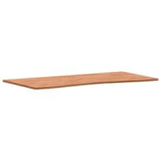 Vidaxl Mizna plošča 110x(50-55)x1,5 cm trdna bukovina