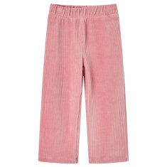 Greatstore Otroške hlače rebrasti žamet svetlo roza 128