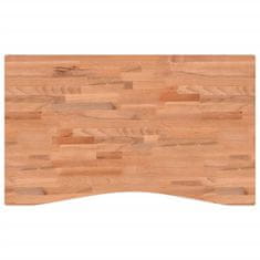 Vidaxl Mizna plošča 100x(55-60)x1,5 cm trdna bukovina