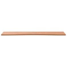 Vidaxl Mizna plošča 100x(55-60)x1,5 cm trdna bukovina