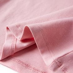 Greatstore Otroška majica z dolgimi rokavi svetlo roza 104