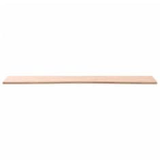 Vidaxl Mizna plošča 110x(55-60)x1,5 cm trdna bukovina