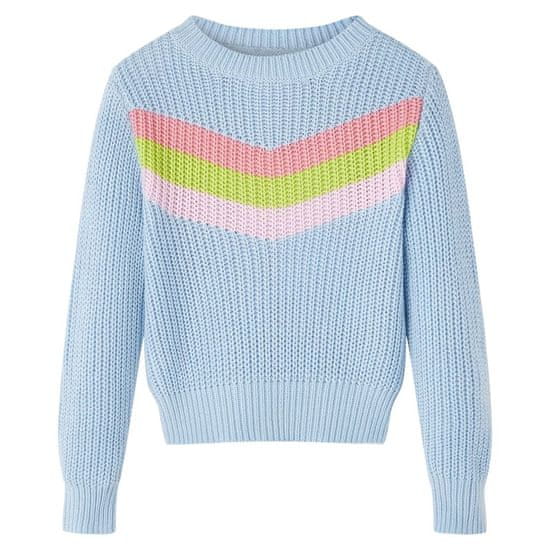 Greatstore Otroški pulover pleten moder 104