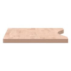 shumee Mizna plošča 80x(36-40)x2,5 cm trdna bukovina