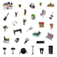 Dvěděti 2Kids Toys Miniaturna hiša Glasbeni studio