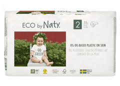 ECO by Naty 3x Plenice za enkratno uporabo 2 (3-6 kg) 33 kosov