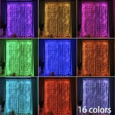 Cool Mango Svetlobna večbarvna zavesa s 300 led lučkami (1+1 gratis) - Colorlights