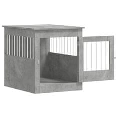 Vidaxl Boks za psa betonsko siva 64,5x80x71 cm inženirski les