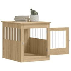 Vidaxl Boks za psa sonoma hrast 64,5x80x71 cm inženirski les