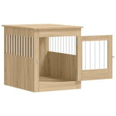Vidaxl Boks za psa sonoma hrast 64,5x80x71 cm inženirski les