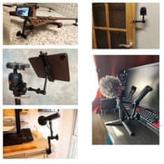MG Clamp Holder nosilec za mobilni telefon / tablico / kamero / mikrofon, črn