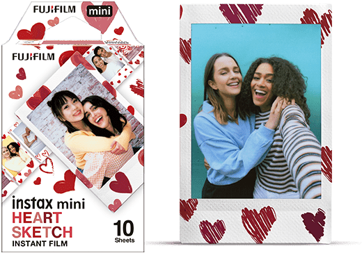 FujiFilm Instax Mini Heart Sketch film, 10 kosov