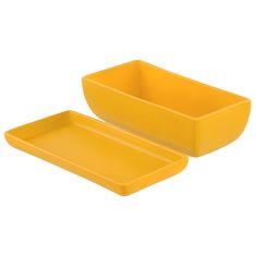 botle Keramični cvetlični lonec moderne barve Matte Yellow 29 cm Pravokotni lonec za kaktuse