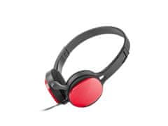 uGo slušalke v ušesih usl-1222 z mikrofonom rdeče barve