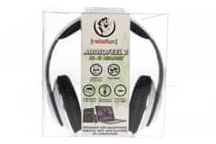 REBELTEC stereo slušalke z mikrofonom 4pin mini jack audiofeel2 bele