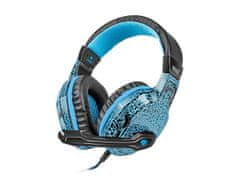 Natec slušalke z mikrofonom natec hellcat nfu-0863 (modra barva)
