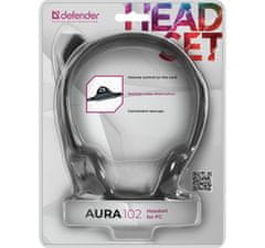 Defender žične slušalke v ušesih aura 102