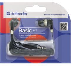 Defender slušalke v ušesih s kablom basic 617