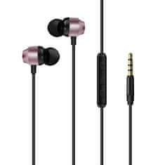 Energizer žične slušalke jack 3,5 mm roza/črna