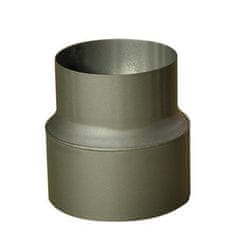 STREFA Redukcija dimne cevi 150/120 mm (dolžina 160 mm), črna