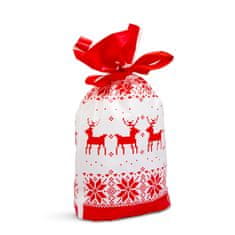 Family Darilne vrečke (3 vrste) božiček - 5 kom s pentljo