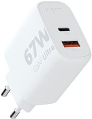 Xtorm  67 W GaN2 Ultra stenski polnilec, USB-C PD, USB-A