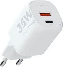 Xtorm 35 W GaN2 Ultra stenski polnilec, USB-C PD, USB-A