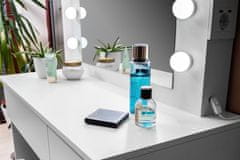 Aga Toaletna miza z ogledalom, osvetlitvijo in el.vtičnica + taburet Mat bela