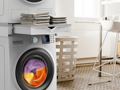 Meliconi Torre Duo vezni člen za pralni/sušilni stroj s polico in predalom