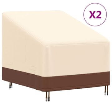 shumee Prevleka za vrtni sedež 2 kosa 79x97x48/74 cm 600D oxford