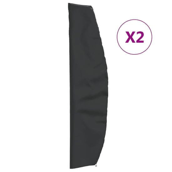 shumee Prevleka za vrtni senčnik 2 kosa 265x50/70/40 cm 420D oxford