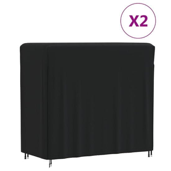 shumee Pokrivalo za stojalo za drva 2 kosa 122x61x106 cm 420D oxford