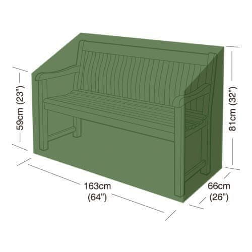 STREFA Prevleka za vrtno klop 163x66x81cm, (polietilen)